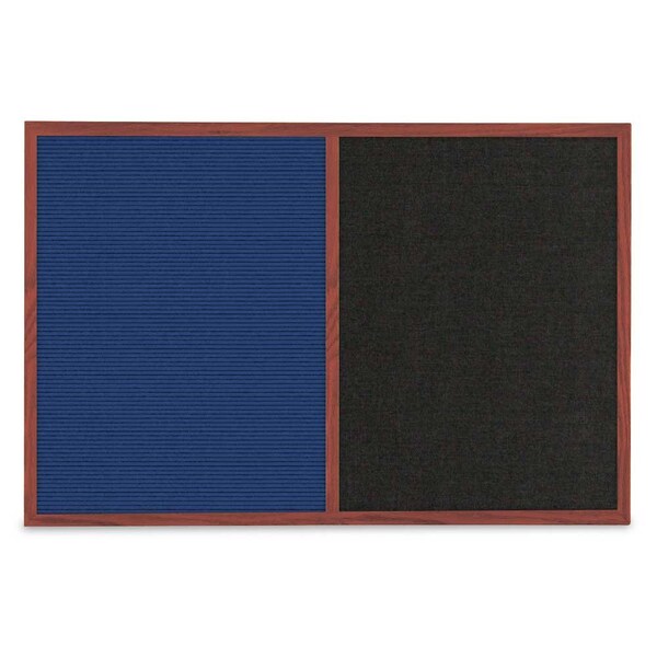Slim Style Indoor Enclosed Corkboard, 36